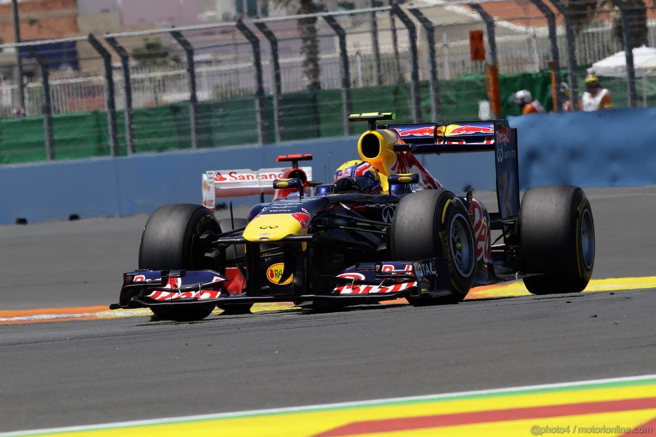 GP EUROPA, 26.06.2011- Gara, Mark Webber (AUS), Red Bull Racing, RB7 