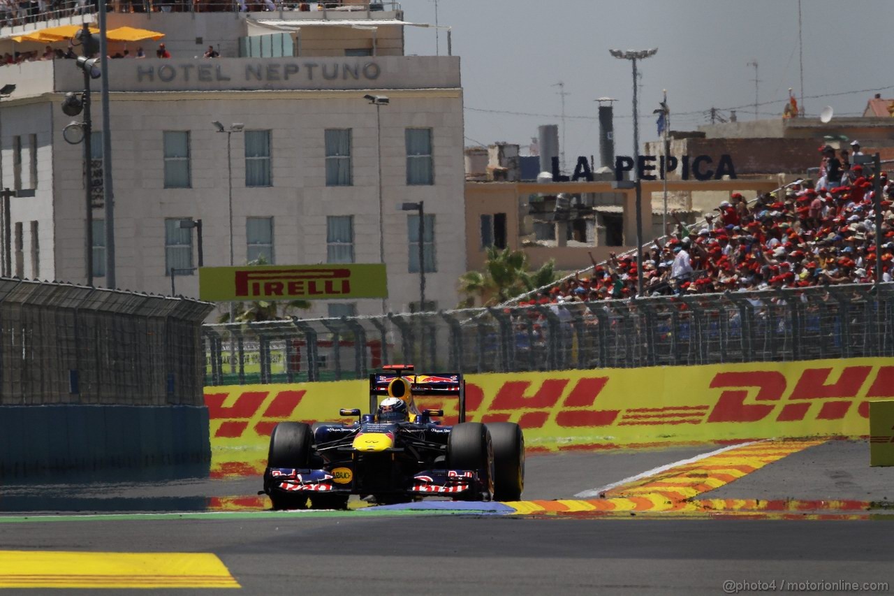 GP EUROPA, 26.06.2011- Gara, Sebastian Vettel (GER), Red Bull Racing, RB7 