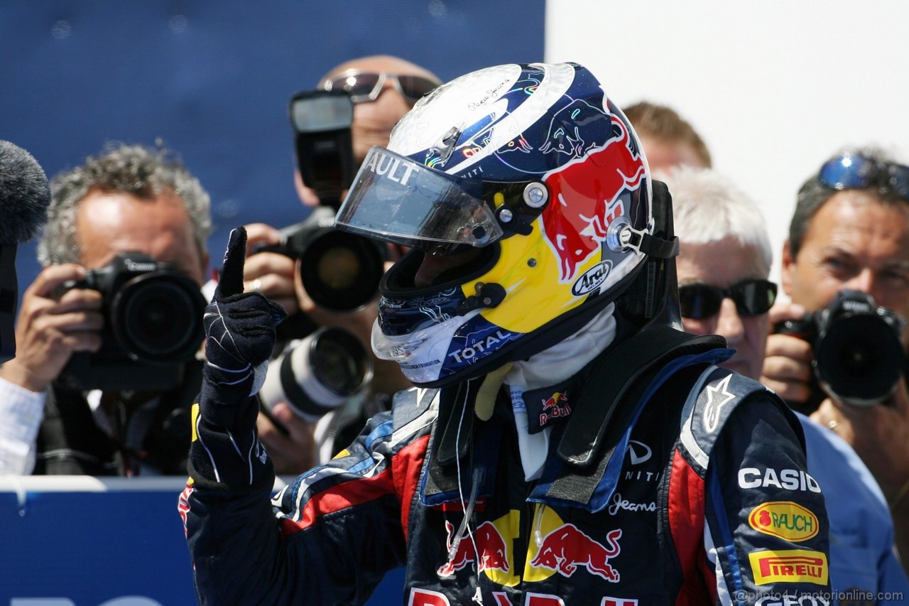 GP EUROPA, 26.06.2011- Gara, Sebastian Vettel (GER), Red Bull Racing, RB7 vincitore 