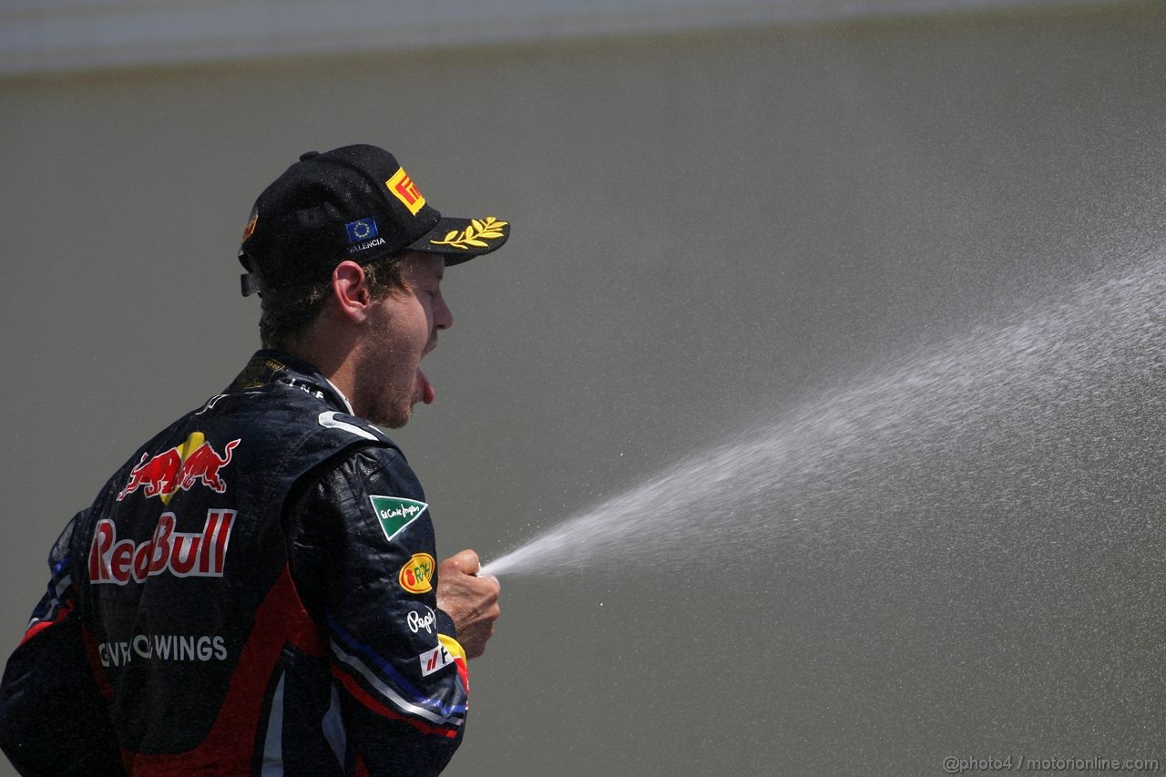 GP EUROPA, 26.06.2011- Gara, Sebastian Vettel (GER), Red Bull Racing, RB7 vincitore 