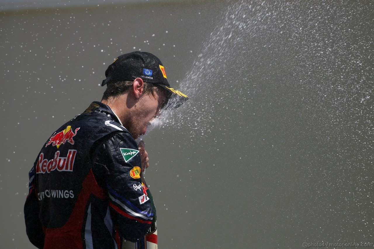 GP EUROPA, 26.06.2011- Gara, Sebastian Vettel (GER), Red Bull Racing, RB7 vincitore 