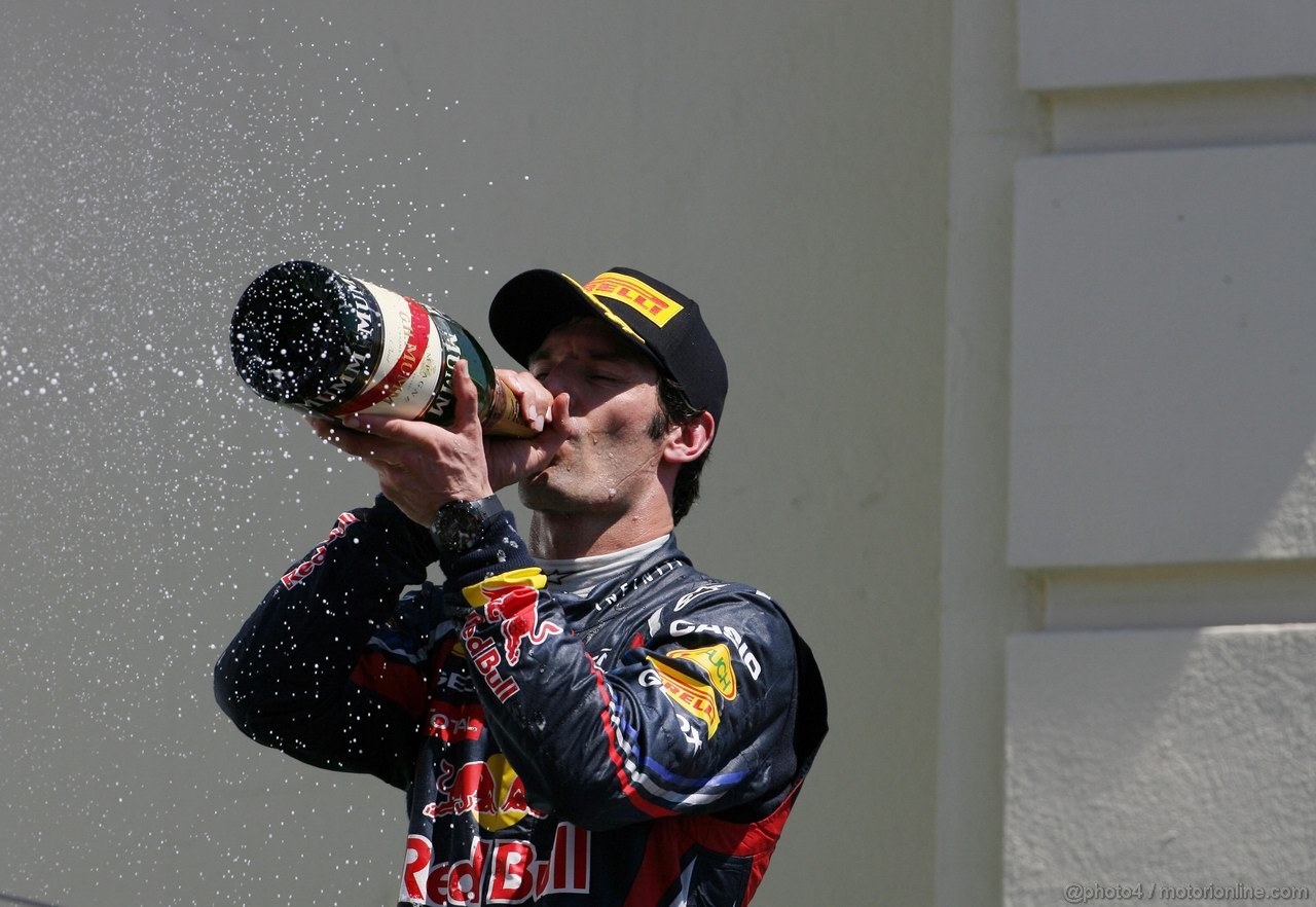 GP EUROPA, 26.06.2011- Gara, Mark Webber (AUS), Red Bull Racing, RB7 