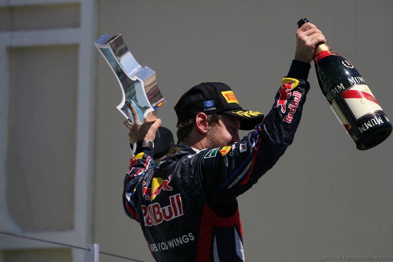 GP EUROPA, 26.06.2011- Gara, Sebastian Vettel (GER), Red Bull Racing, RB7 vincitore 