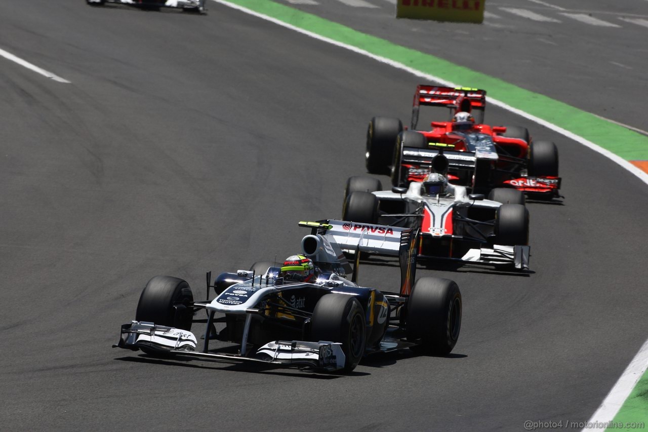 GP EUROPA, 26.06.2011- Gara, Pastor Maldonado (VEN), Williams FW33 