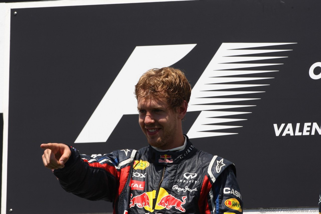 GP EUROPA, 26.06.2011- Gara, Sebastian Vettel (GER), Red Bull Racing, RB7 vincitore 