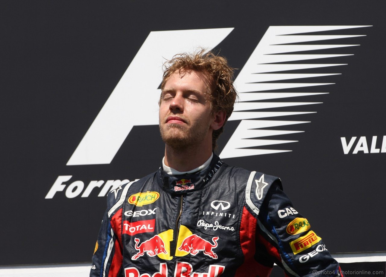 GP EUROPA, 26.06.2011- Gara, Sebastian Vettel (GER), Red Bull Racing, RB7 vincitore 