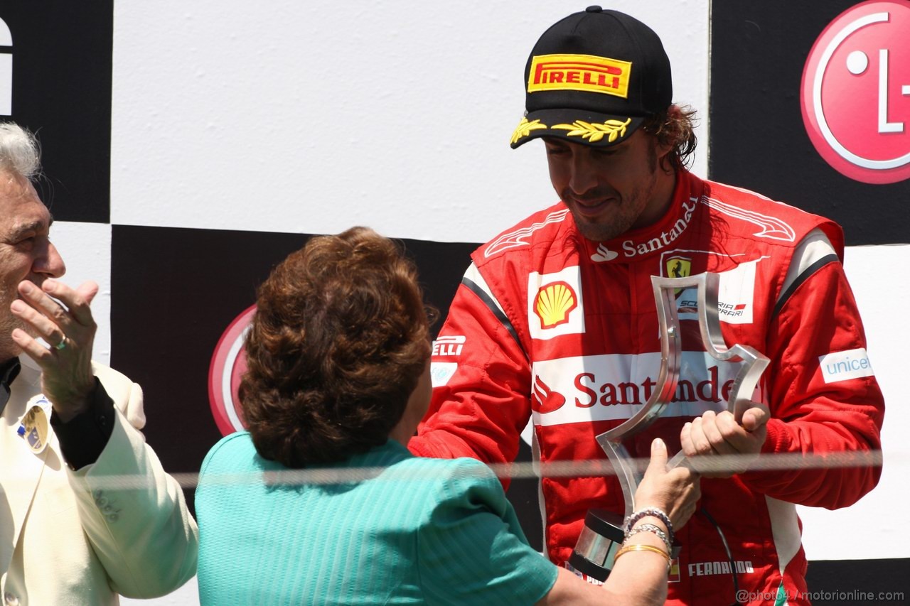 GP EUROPA, 26.06.2011- Gara, Fernando Alonso (ESP), Ferrari, F-150 Italia secondo 