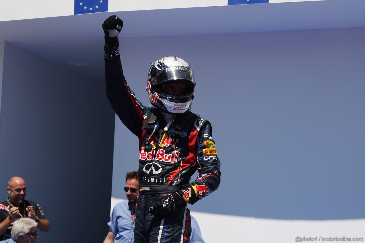 GP EUROPA, 26.06.2011- Gara, Sebastian Vettel (GER), Red Bull Racing, RB7 vincitore 