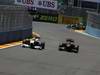 GP EUROPA, 26.06.2011- Gara, Adrian Sutil (GER), Force India F1 Team, VJM04 e Nick Heidfeld (GER) Lotus Renault GP R31  