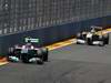 GP EUROPA, 26.06.2011- Gara, Michael Schumacher (GER), Mercedes GP Petronas F1 Team, MGP W02 davanti a Adrian Sutil (GER), Force India F1 Team, VJM04 