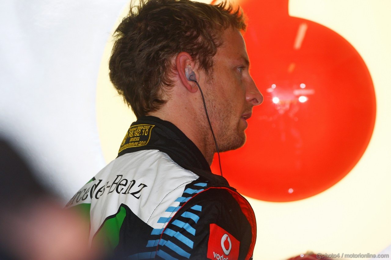 GP EUROPA, 25.06.2011- Prove Libere 3, Sabato, Jenson Button (GBR), McLaren  Mercedes, MP4-26 