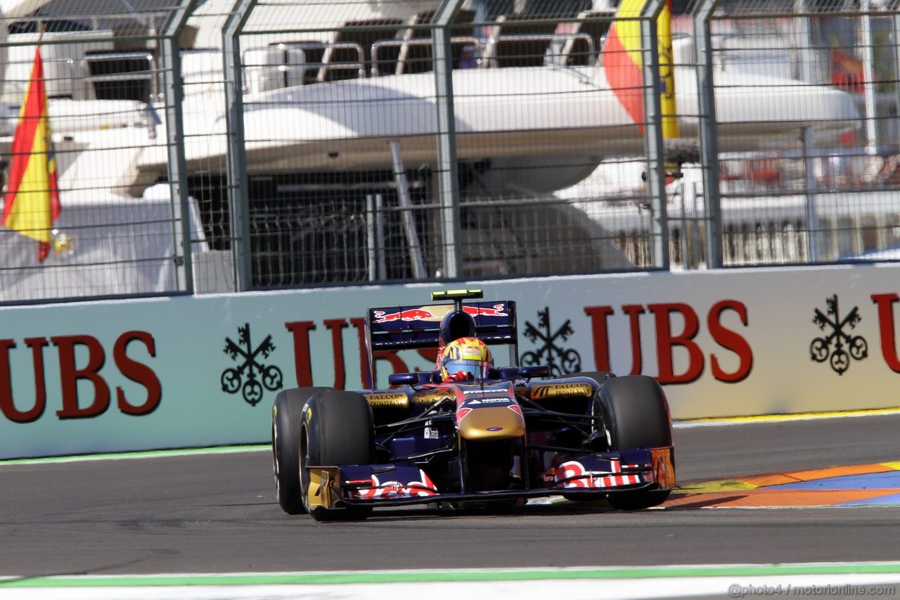 GP EUROPA, 25.06.2011- Prove Libere 3, Sabato, Jaime Alguersuari (SPA), Scuderia Toro Rosso, STR6 