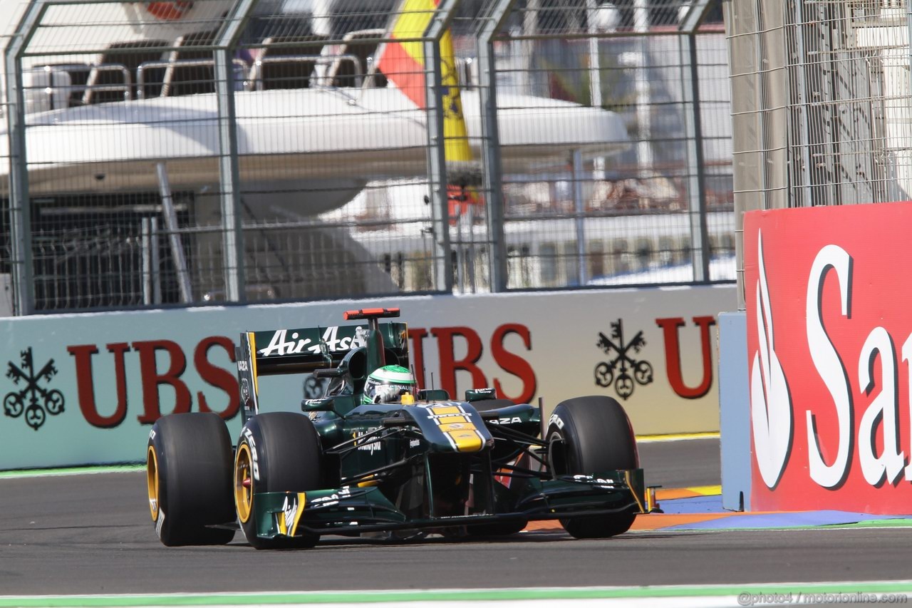 GP EUROPA, 25.06.2011- Prove Libere 3, Sabato, Heikki Kovalainen (FIN), Team Lotus, TL11 