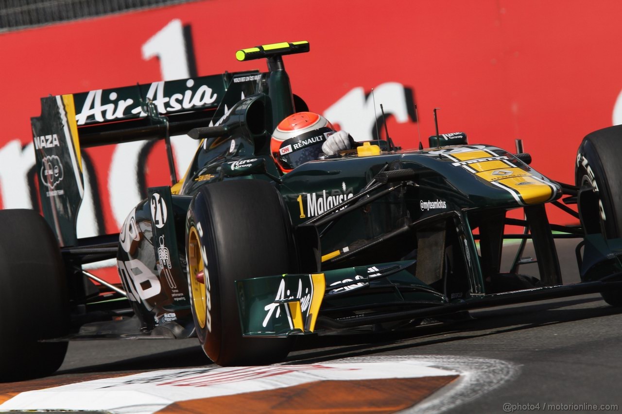 GP EUROPA, 25.06.2011- Prove Libere 3, Sabato, Jarno Trulli (ITA), Team Lotus, TL11 