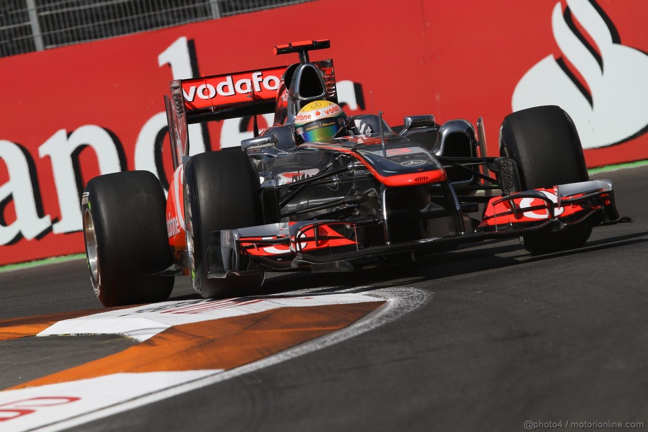 GP EUROPA, 25.06.2011- Prove Libere 3, Sabato, Lewis Hamilton (GBR), McLaren  Mercedes, MP4-26 