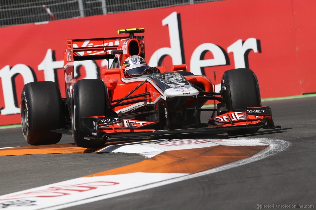 GP EUROPA, 25.06.2011- Prove Libere 3, Sabato, Jerome D'Ambrosio (BEL), Marussia Virgin Racing VR-02 