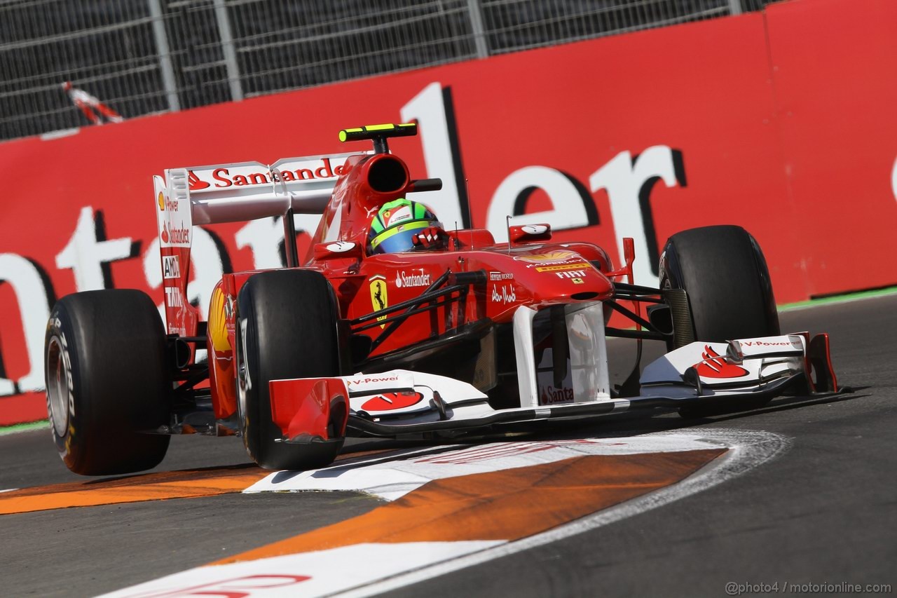 GP EUROPA, 25.06.2011- Prove Libere 3, Sabato, Felipe Massa (BRA), Ferrari, F-150 Italia 