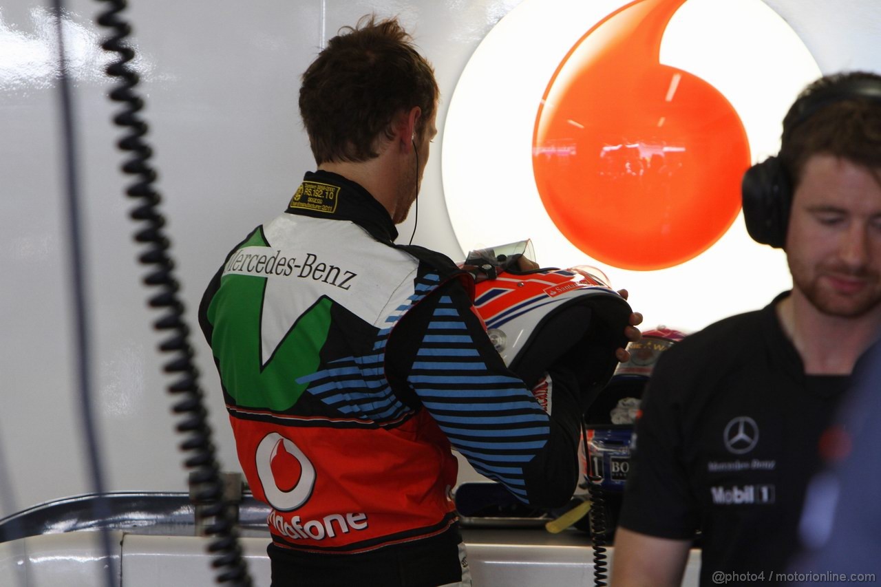 GP EUROPA, 25.06.2011- Prove Libere 3, Sabato, Jenson Button (GBR), McLaren  Mercedes, MP4-26 