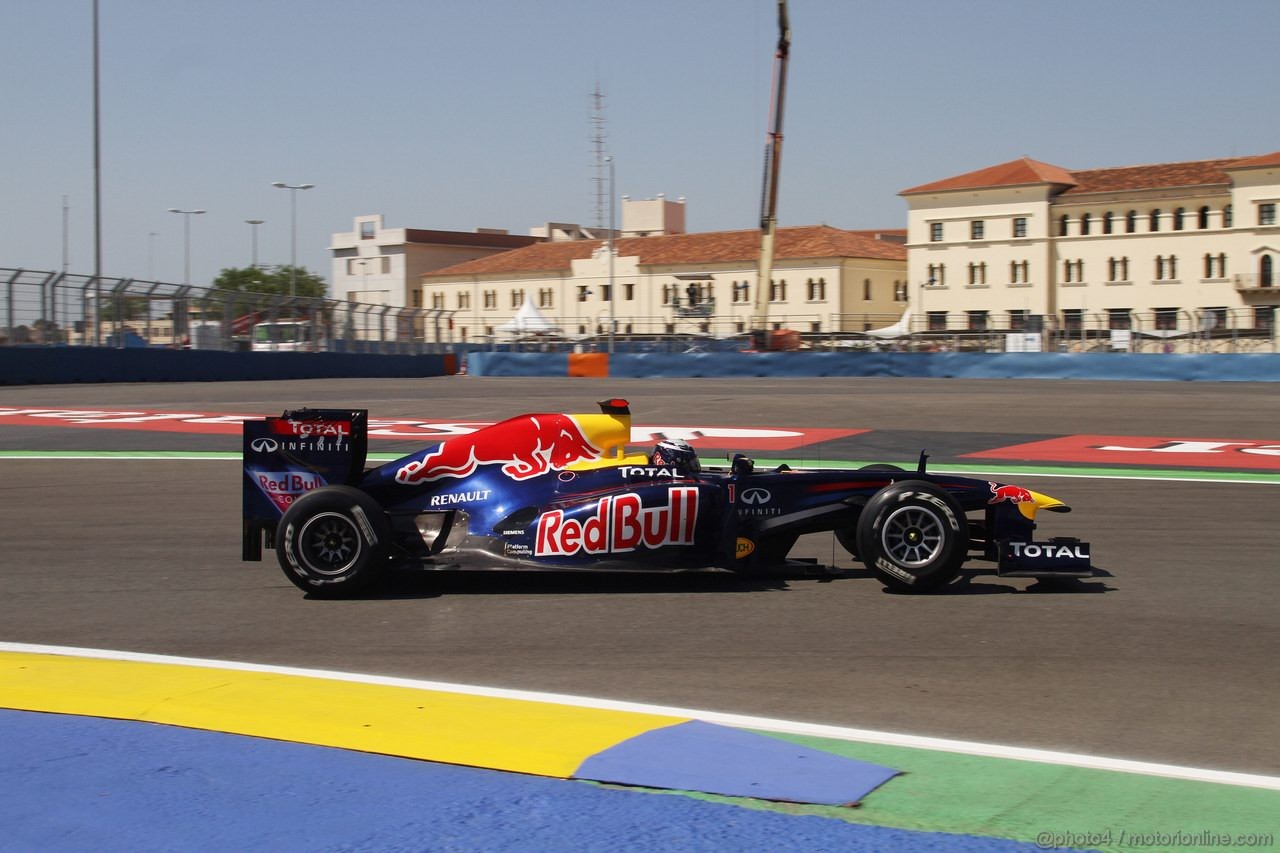 GP EUROPA, 25.06.2011- Prove Libere 3, Sabato, Sebastian Vettel (GER), Red Bull Racing, RB7 