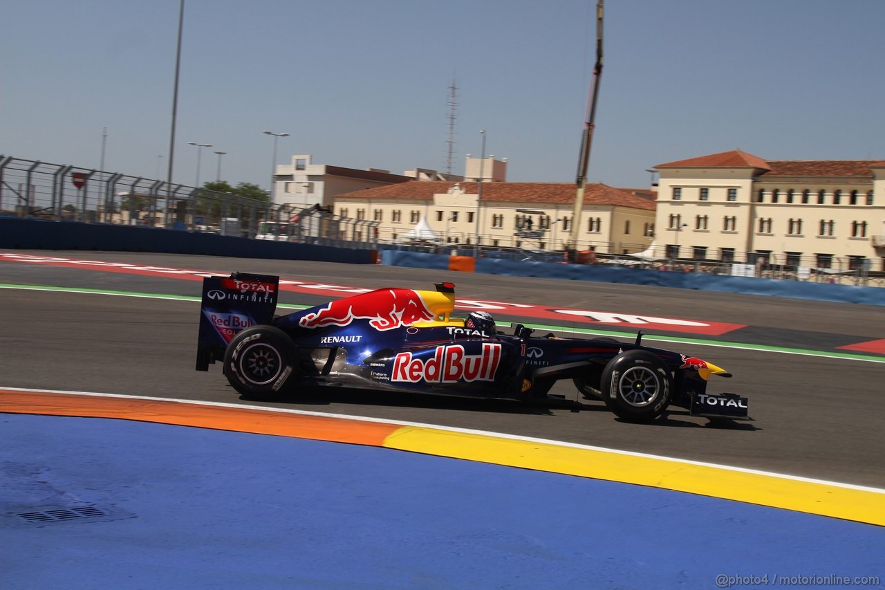 GP EUROPA, 25.06.2011- Prove Libere 3, Sabato, Sebastian Vettel (GER), Red Bull Racing, RB7 