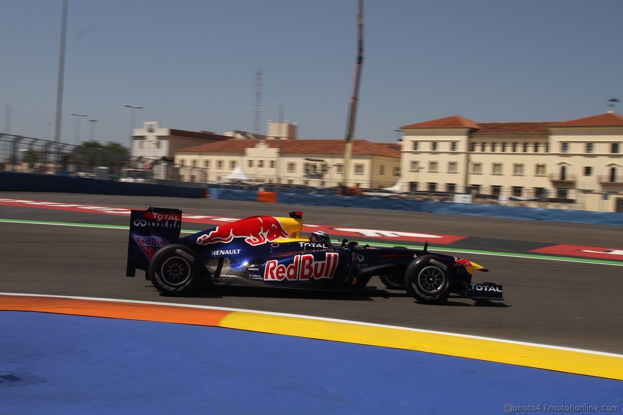 GP EUROPA, 25.06.2011- Prove Libere 3, Sabato, Sebastian Vettel (GER), Red Bull Racing, RB7 