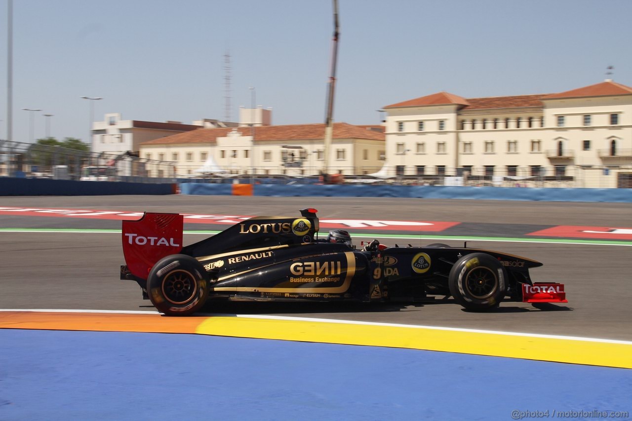 GP EUROPA, 25.06.2011- Prove Libere 3, Sabato, Nick Heidfeld (GER) Lotus Renault GP R31  