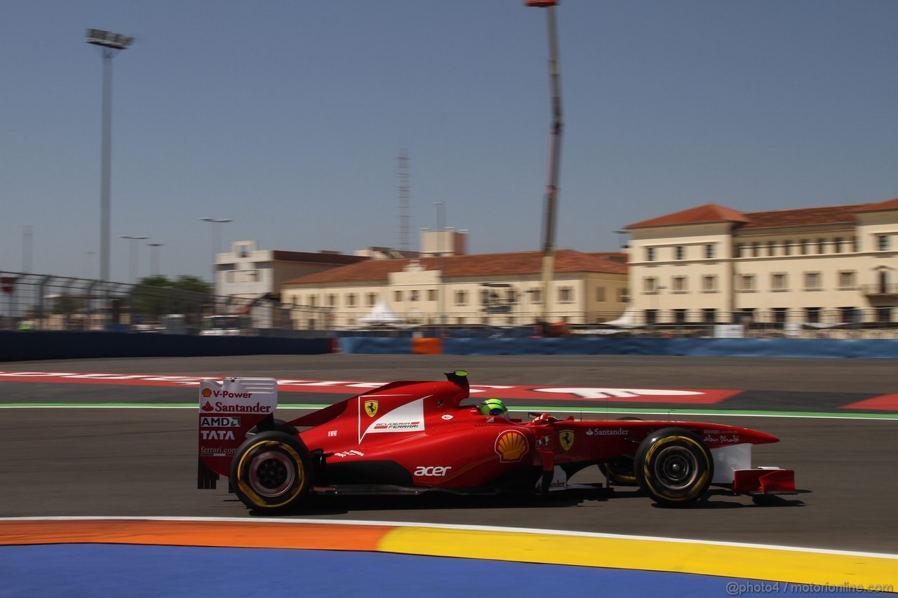 GP EUROPA, 25.06.2011- Prove Libere 3, Sabato, Felipe Massa (BRA), Ferrari, F-150 Italia 