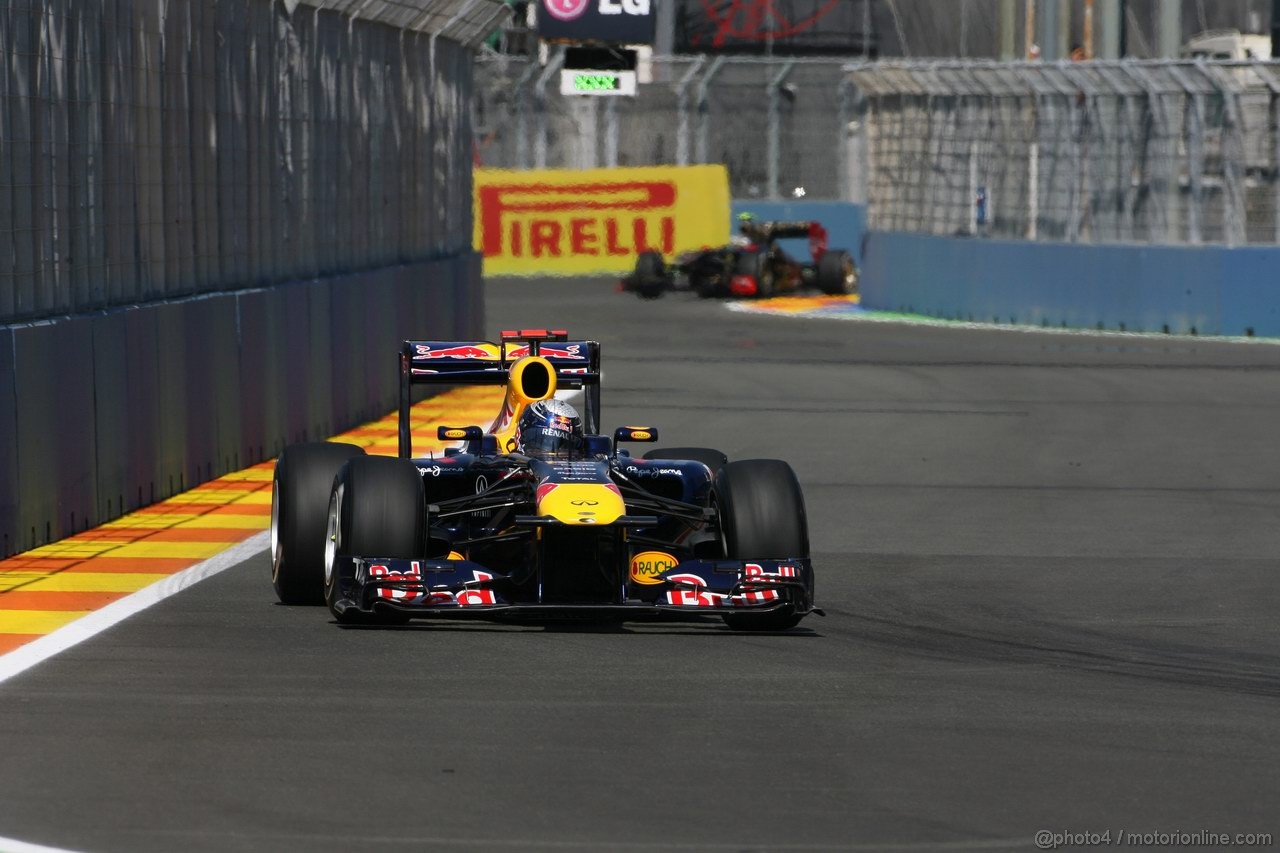 GP EUROPA, 25.06.2011- Prove Libere 3, Sabato, Sebastian Vettel (GER), Red Bull Racing, RB7 