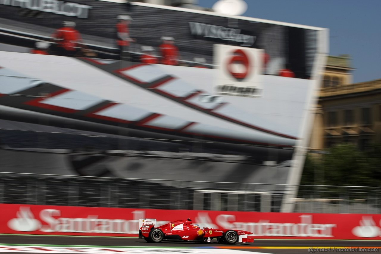 GP EUROPA, 25.06.2011- Prove Libere 3, Sabato, Fernando Alonso (ESP), Ferrari, F-150 Italia 