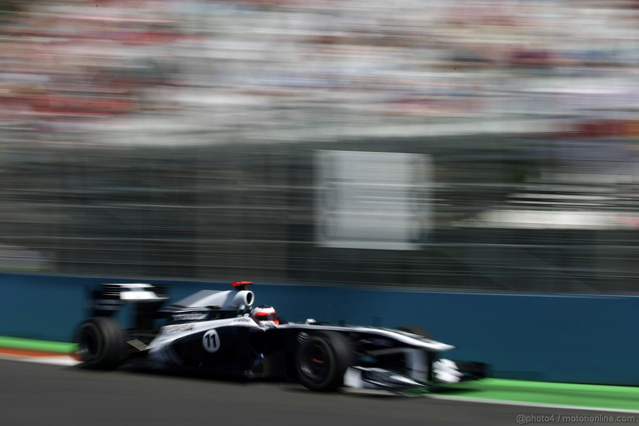 GP EUROPA, 25.06.2011- Prove Libere 3, Sabato, Rubens Barrichello (BRA), Williams FW33 