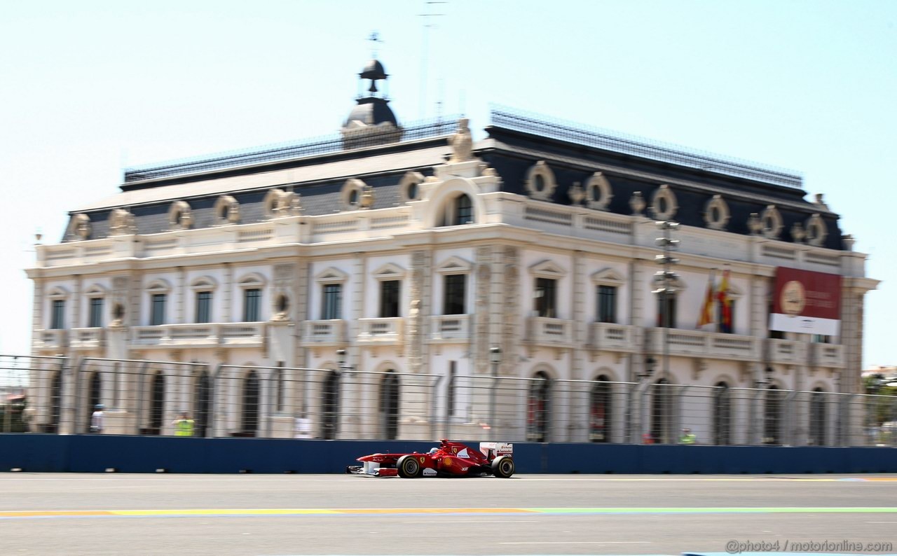 GP EUROPA, 25.06.2011- Prove Libere 3, Sabato, Fernando Alonso (ESP), Ferrari, F-150 Italia 