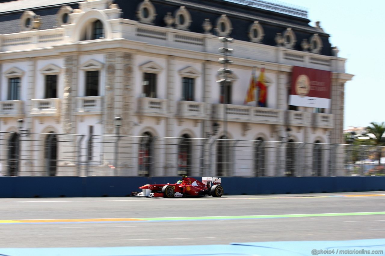 GP EUROPA, 25.06.2011- Prove Libere 3, Sabato, Felipe Massa (BRA), Ferrari, F-150 Italia 