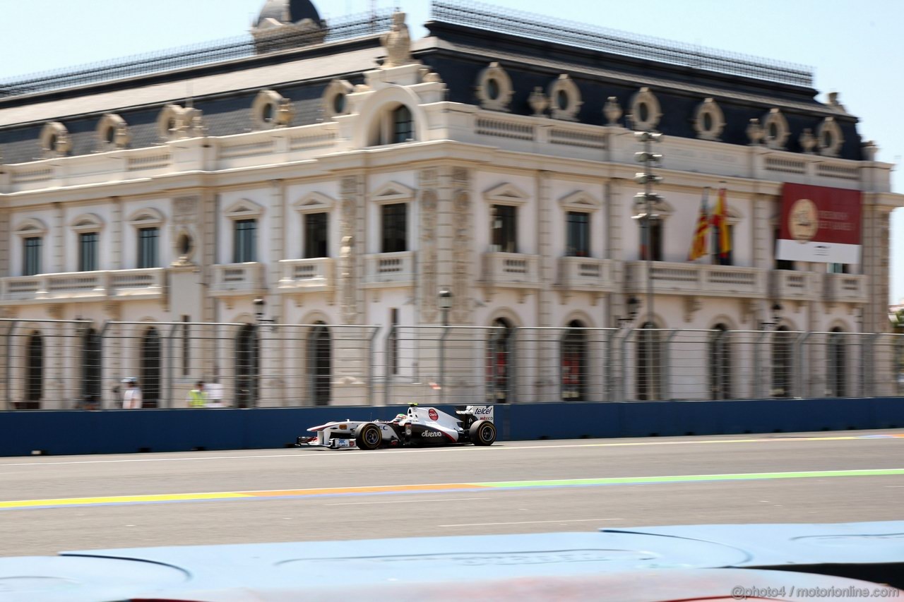 GP EUROPA, 25.06.2011- Prove Libere 3, Sabato, Pastor Maldonado (VEN), Williams FW33 