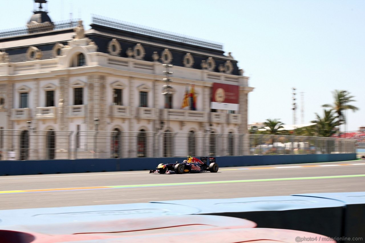 GP EUROPA, 25.06.2011- Prove Libere 3, Sabato, Mark Webber (AUS), Red Bull Racing, RB7 