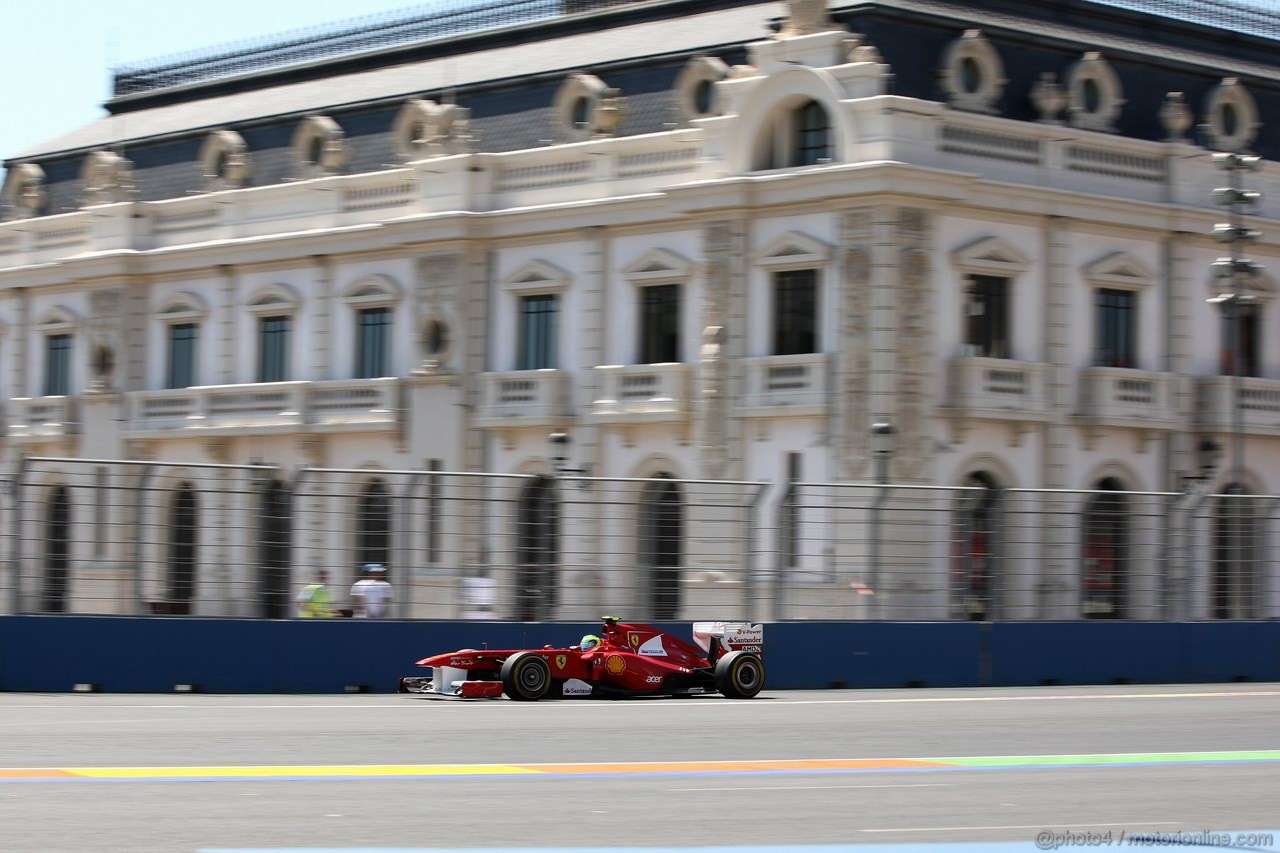 GP EUROPA, 25.06.2011- Prove Libere 3, Sabato, Felipe Massa (BRA), Ferrari, F-150 Italia 