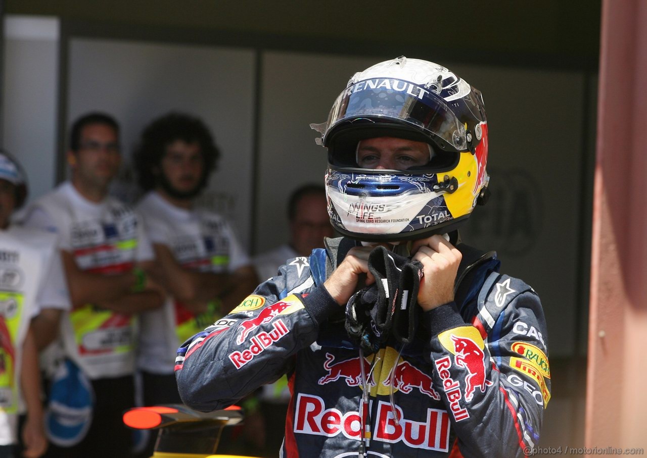 GP EUROPA, 25.06.2011- Qualifiche, Sebastian Vettel (GER), Red Bull Racing, RB7 pole position 