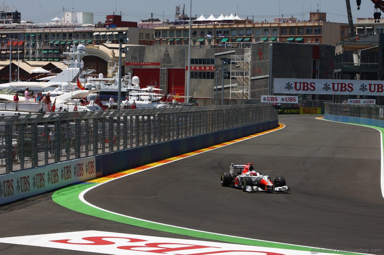 GP EUROPA, 25.06.2011- Qualifiche, Narain Karthikeyan (IND), Hispania Racing F1 Team, HRT 