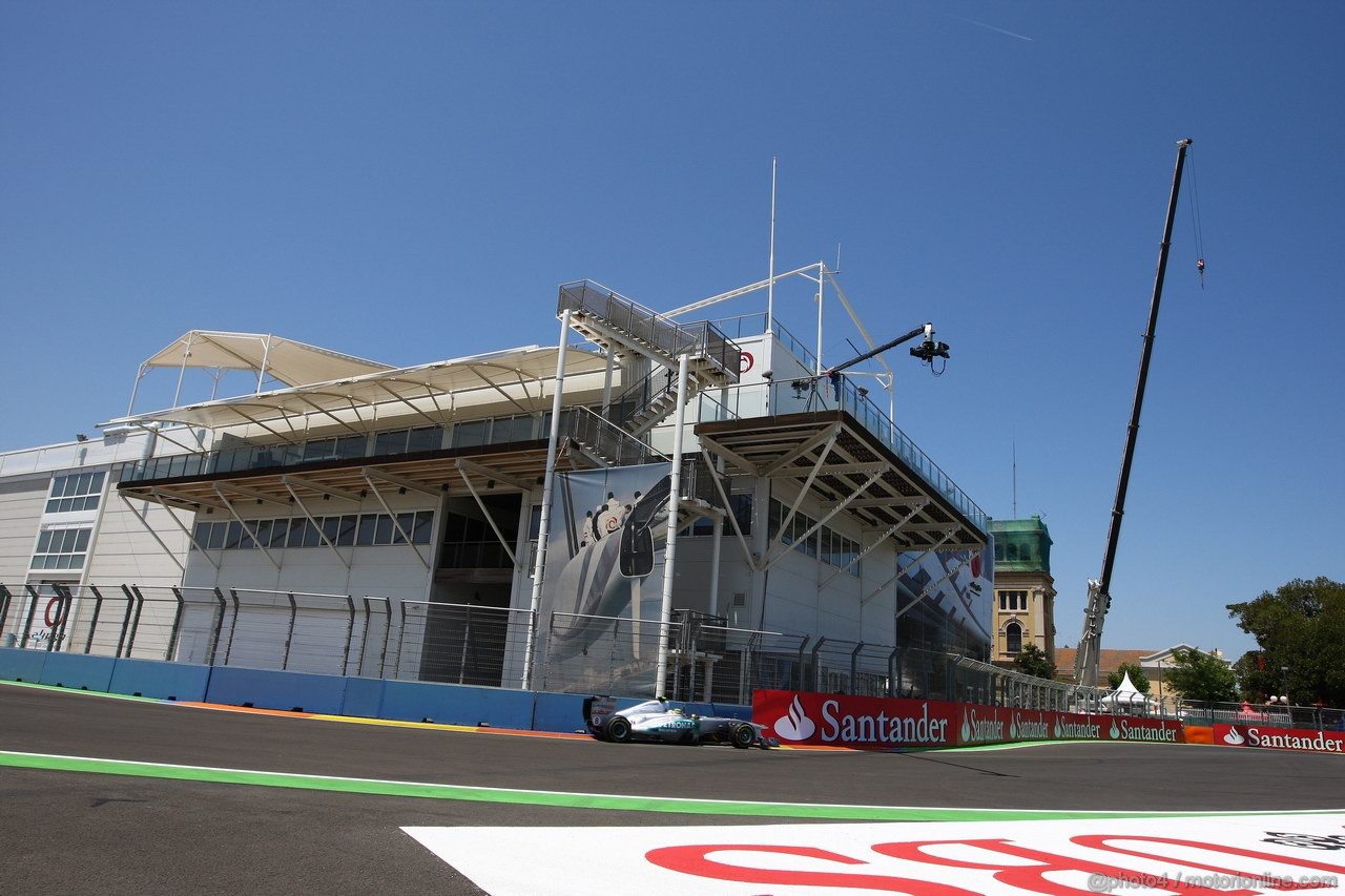 GP EUROPA, 25.06.2011- Qualifiche, Nico Rosberg (GER), Mercedes GP Petronas F1 Team, MGP W02 