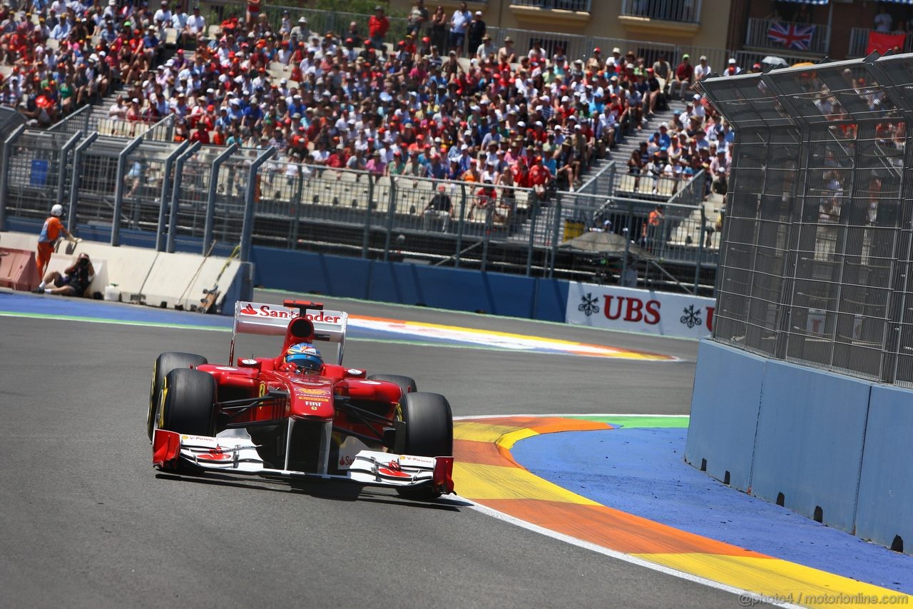 GP EUROPA, 25.06.2011- Qualifiche, Fernando Alonso (ESP), Ferrari, F-150 Italia 