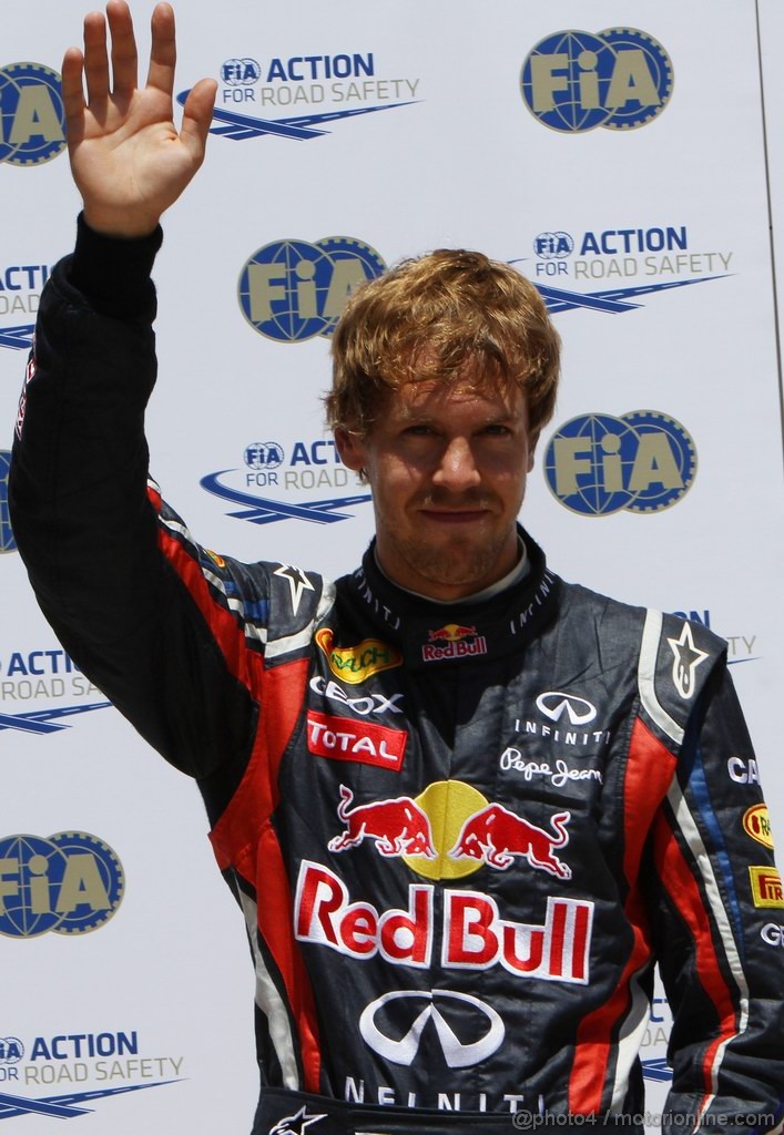 GP EUROPA, 25.06.2011- Qualifiche, Sebastian Vettel (GER), Red Bull Racing, RB7 pole position 