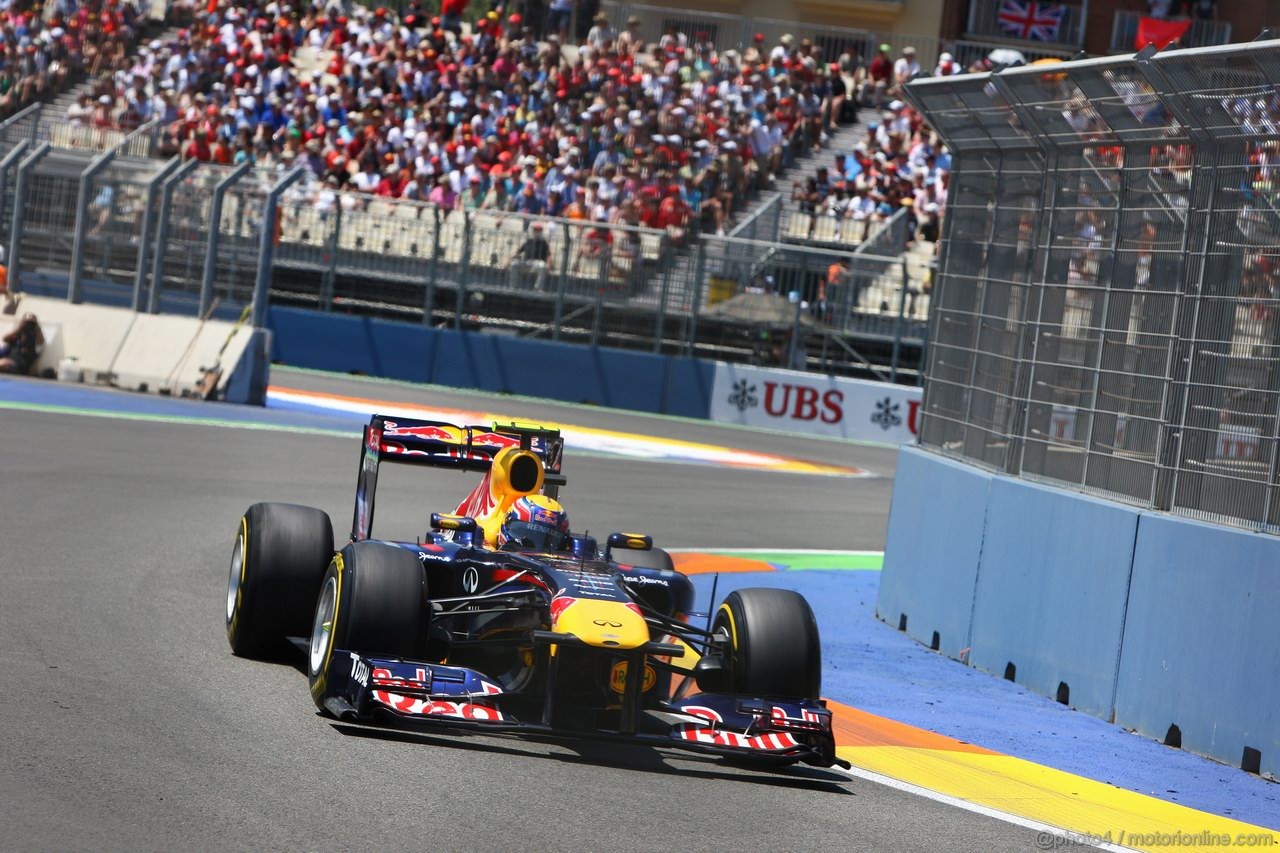 GP EUROPA, 25.06.2011- Qualifiche, Mark Webber (AUS), Red Bull Racing, RB7 