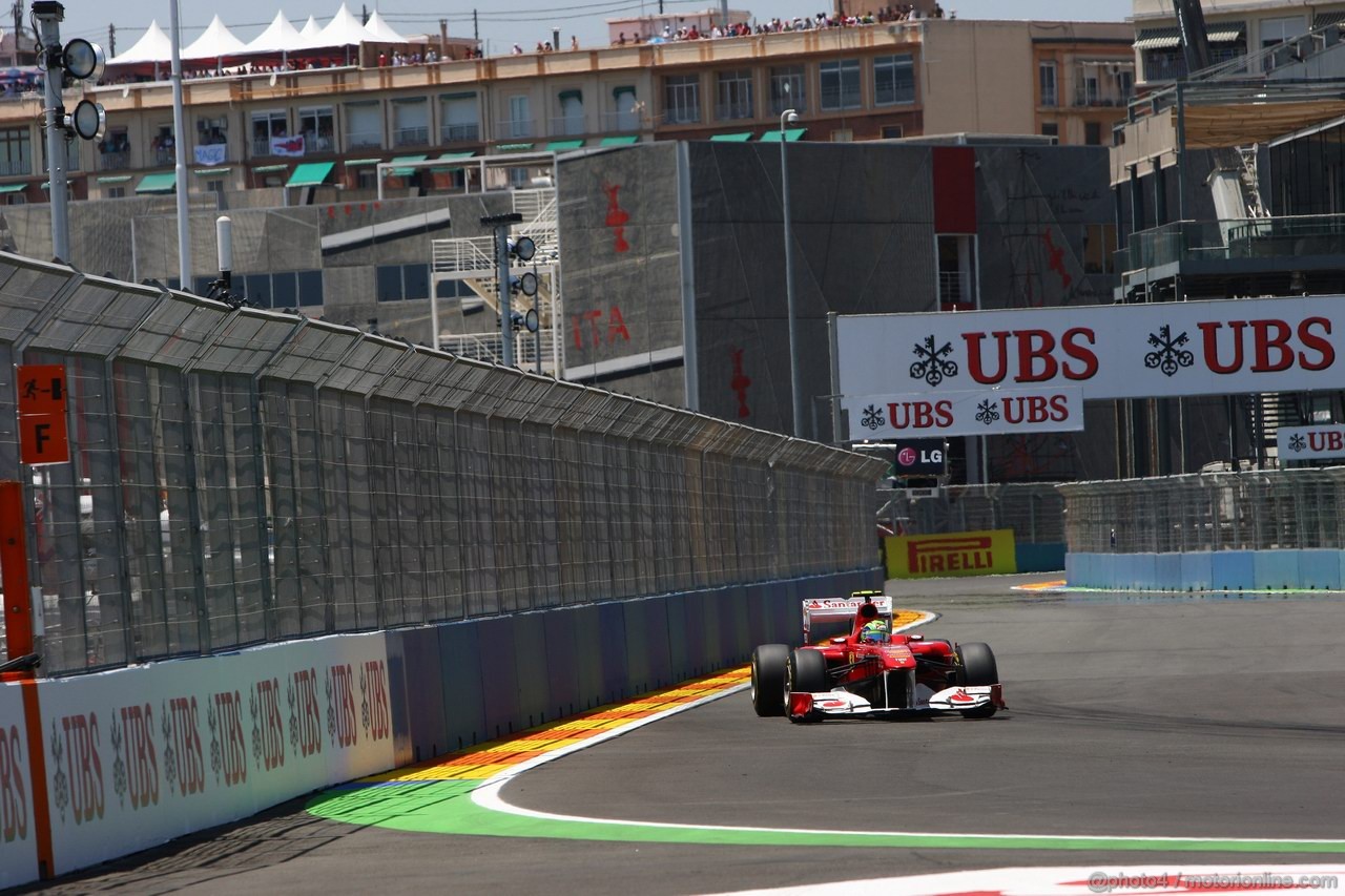 GP EUROPA, 25.06.2011- Qualifiche, Felipe Massa (BRA), Ferrari, F-150 Italia 