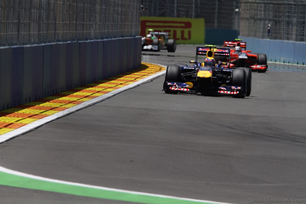 GP EUROPA, 25.06.2011- Qualifiche, Mark Webber (AUS), Red Bull Racing, RB7 