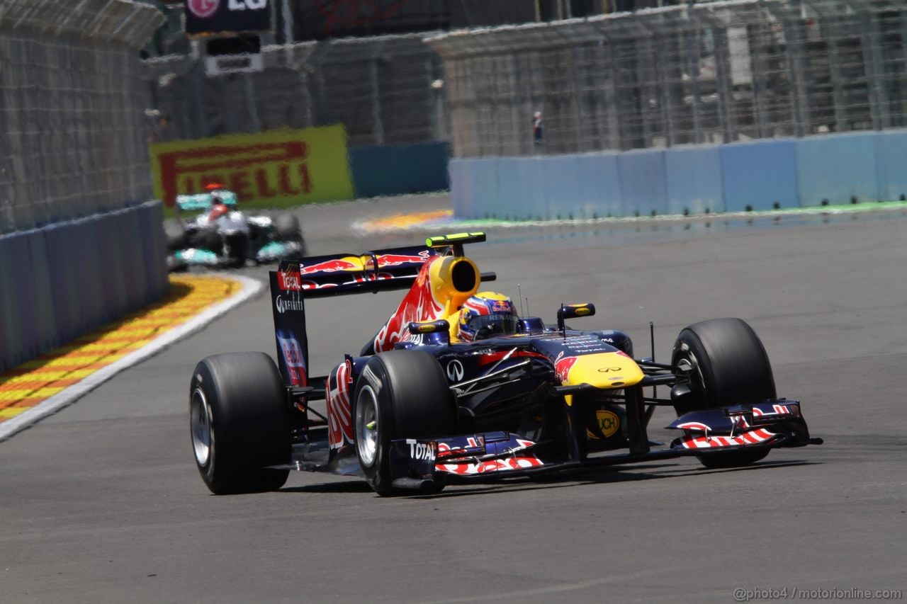 GP EUROPA, 25.06.2011- Qualifiche, Mark Webber (AUS), Red Bull Racing, RB7 