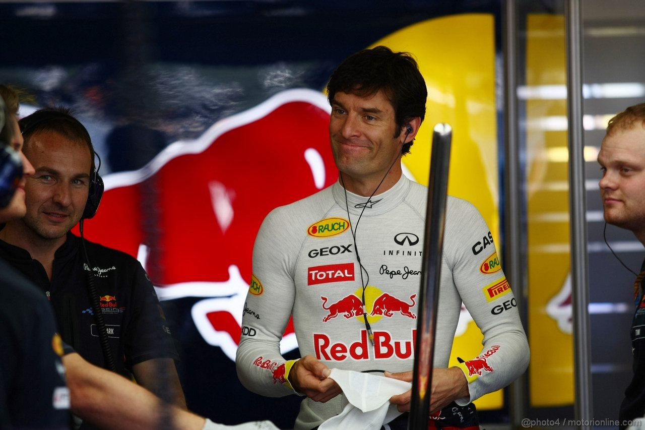 GP EUROPA, 25.06.2011- Prove Libere 3, Sabato, Mark Webber (AUS), Red Bull Racing, RB7 