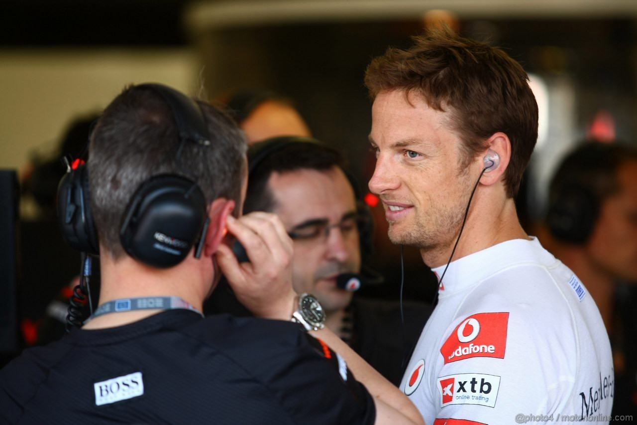 GP EUROPA, 25.06.2011- Prove Libere 3, Sabato, Jenson Button (GBR), McLaren  Mercedes, MP4-26 