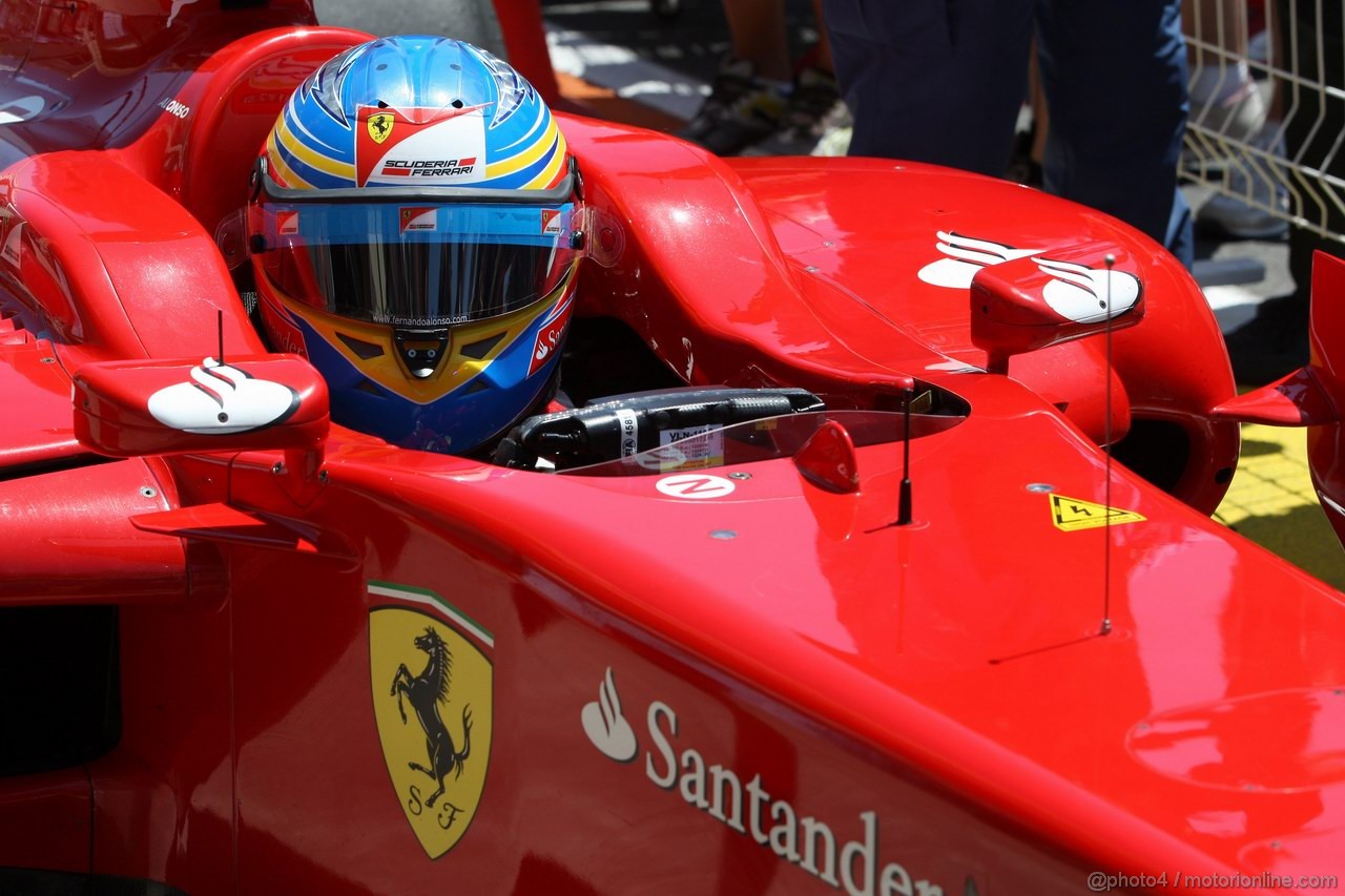 GP EUROPA, 25.06.2011- Qualifiche, Fernando Alonso (ESP), Ferrari, F-150 Italia 