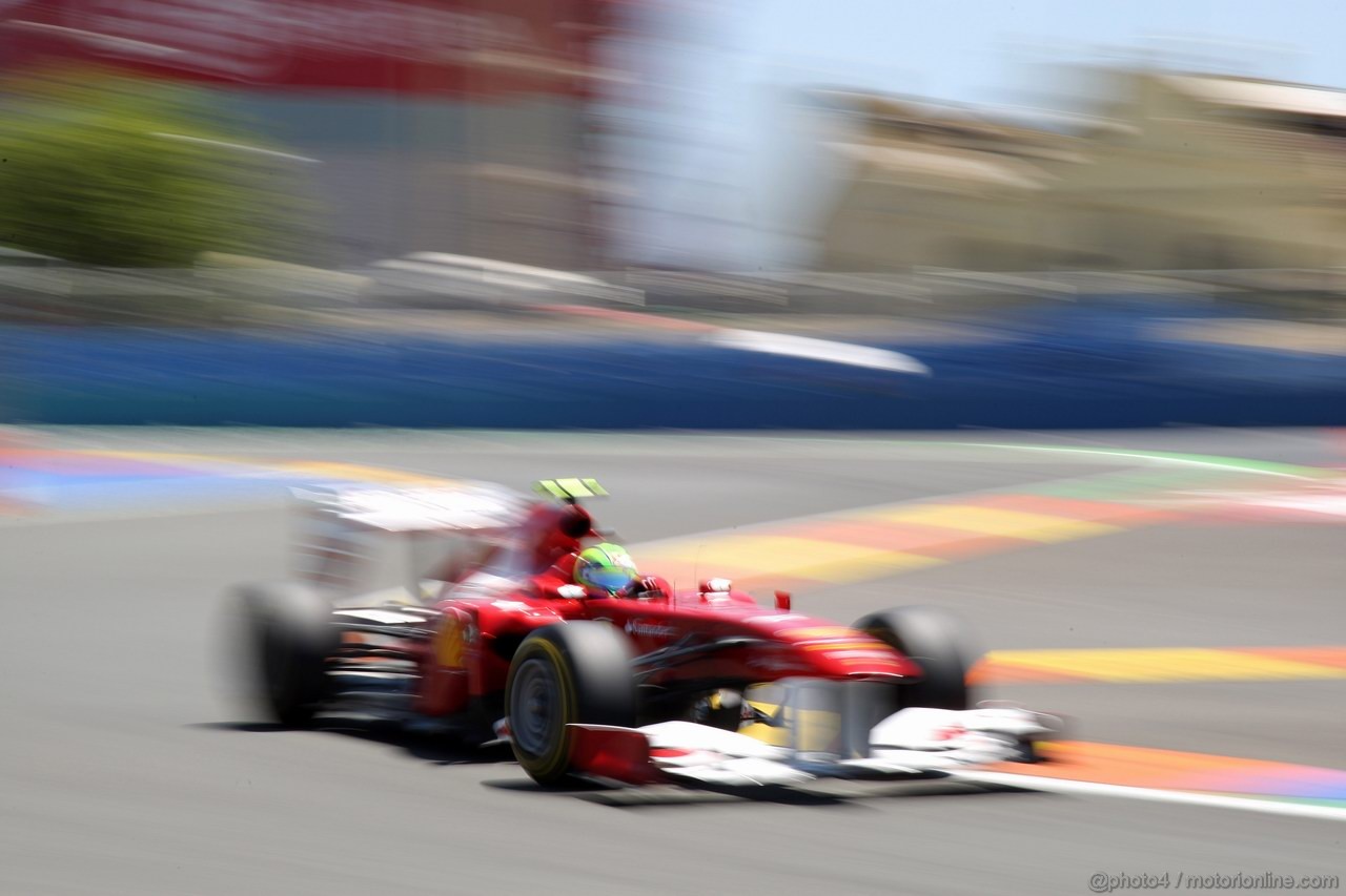 GP EUROPA, 25.06.2011- Qualifiche, Felipe Massa (BRA), Ferrari, F-150 Italia 