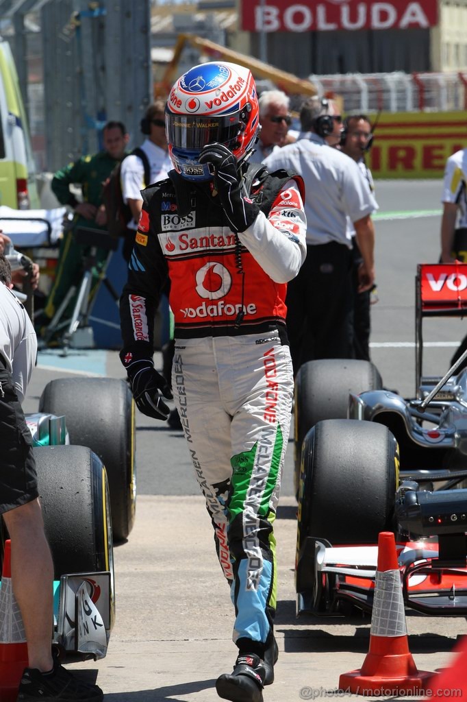 GP EUROPA, 25.06.2011- Qualifiche, Jenson Button (GBR), McLaren  Mercedes, MP4-26 