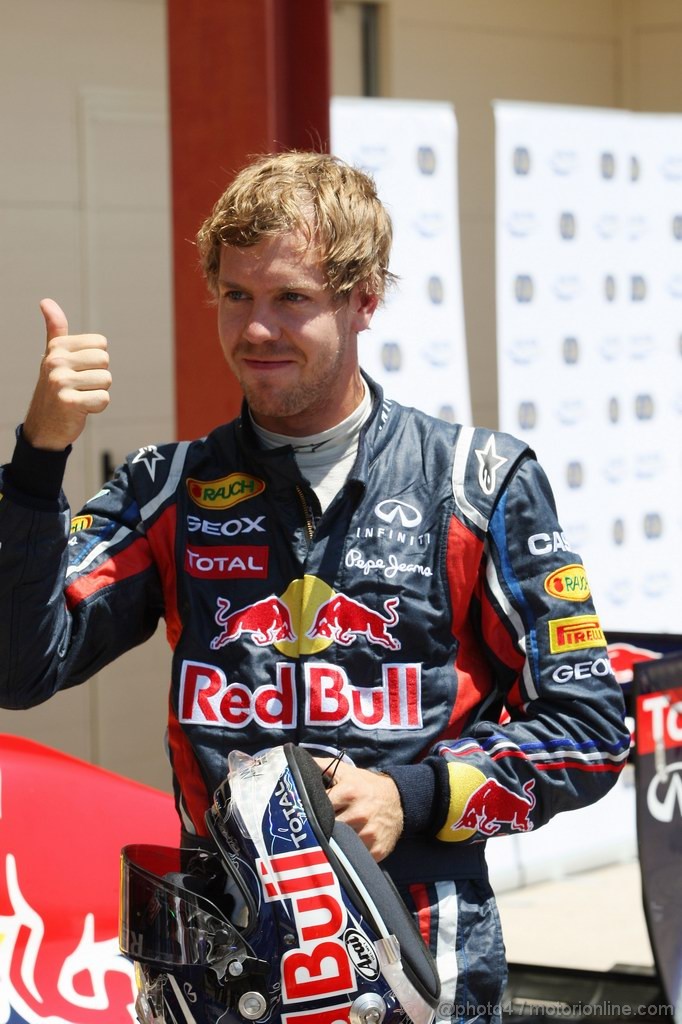 GP EUROPA, 25.06.2011- Qualifiche, Sebastian Vettel (GER), Red Bull Racing, RB7 pole position 